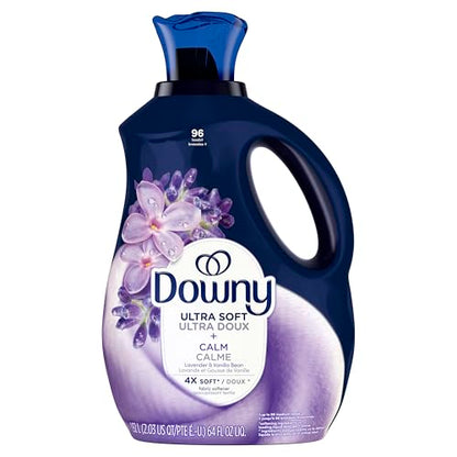 Downy Ultra Soft Fabric Softener Liquid, Calm, Lavender and Vanilla Bean, 2.76L