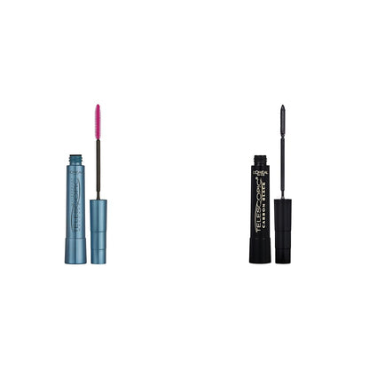 L’Oréal Paris Telescopic Mascara, Eyelash Lengthening Mascara, Unique Non-Clumping Formula, Delivers Intense Length, For Sensitive Eyes, Blackest Black, 8 ml