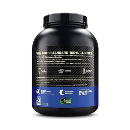 OPTIMUM NUTRITION GOLD STANDARD 100% Micellar Casein Protein Powder, Slow Digesting, Helps Keep You Full, Overnight Muscle Recovery, Creamy Vanilla, 0.91 kg