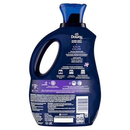 Downy Ultra Soft Fabric Softener Liquid, Calm, Lavender and Vanilla Bean, 2.76L