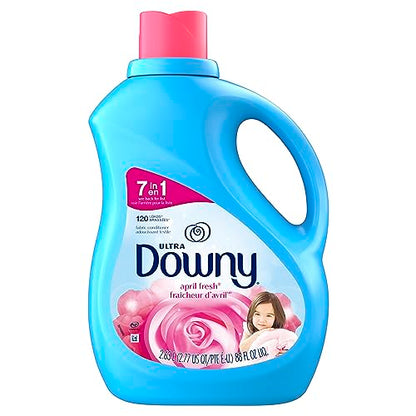Downy Ultra Laundry Liquid Fabric Softener (Fabric Conditioner), April Fresh, 88 fl oz, 120 Loads