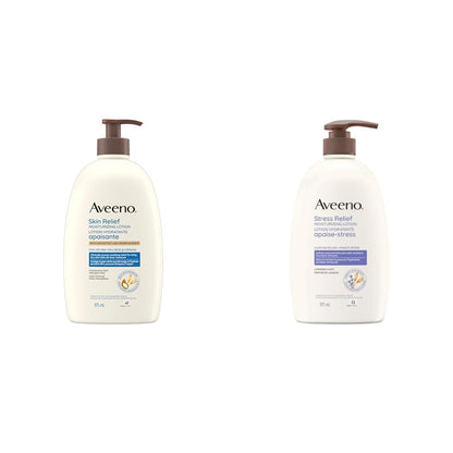 Aveeno Skin Relief Moisturizing Body Lotion With Natural Shea Butter & Triple Oat Complex, Unscented Moisturizer for Extra Dry, Itchy or Sensitive Skin, Fragrance Free, 975mL