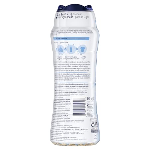 Downy Comfy Cozy In-Wash Laundry Scent Booster Beads, Meadow Rain Scent, Softness and Freshness, 725 Grams