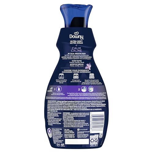 Downy Ultra Soft Fabric Softener Liquid, Calm, Lavender and Vanilla Bean, 2.76L