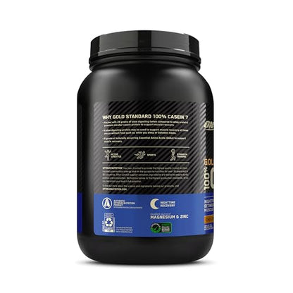 OPTIMUM NUTRITION GOLD STANDARD 100% Micellar Casein Protein Powder, Slow Digesting, Helps Keep You Full, Overnight Muscle Recovery, Creamy Vanilla, 0.91 kg