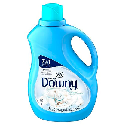 Downy Ultra Laundry Liquid Fabric Softener (Fabric Conditioner), Cool Cotton, 2.64L, 120 Loads