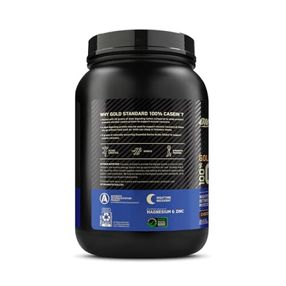 OPTIMUM NUTRITION GOLD STANDARD 100% Micellar Casein Protein Powder, Slow Digesting, Helps Keep You Full, Overnight Muscle Recovery, Creamy Vanilla, 0.91 kg