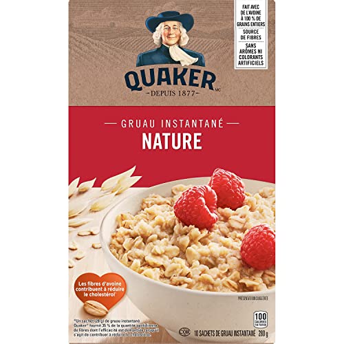 Quaker Regular Instant Oatmeal, 10 Packets, 280g