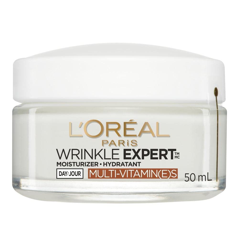 L’Oréal Paris Anti-Aging Face Cream 55+, Day & Night Skincare, Wrinkle Expert, With Calcium to Reduce the Look of Wrinkles, 50mL