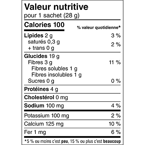 Quaker Maple & Brown Sugar Flavour Instant Oatmeal, 18 Packets, 774g