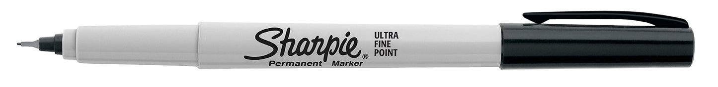 Sharpie Permanent Markers, Ultra Fine Point, Black, 2 Markers(37161)