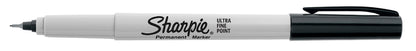 Sharpie Permanent Markers, Ultra Fine Point, Black, 2 Markers(37161)