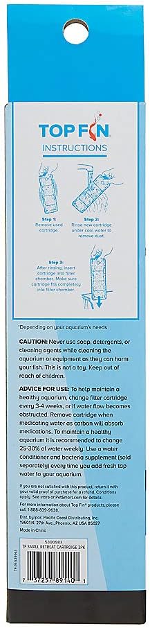 Top Fin Retreat Filter cartridges RF-S (3 Count)