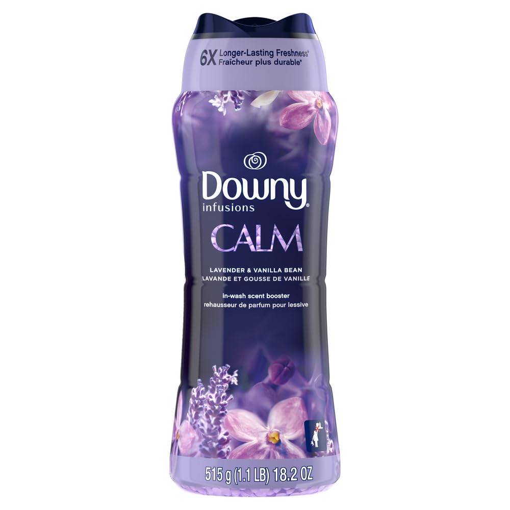 Downy Infusions In-Wash Laundry Scent Booster Beads, CALM, Soothing Lavender and Vanilla Bean - 680 Grams