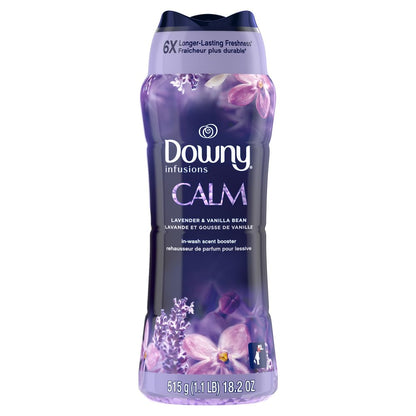 Downy Infusions In-Wash Laundry Scent Booster Beads, CALM, Soothing Lavender and Vanilla Bean - 680 Grams