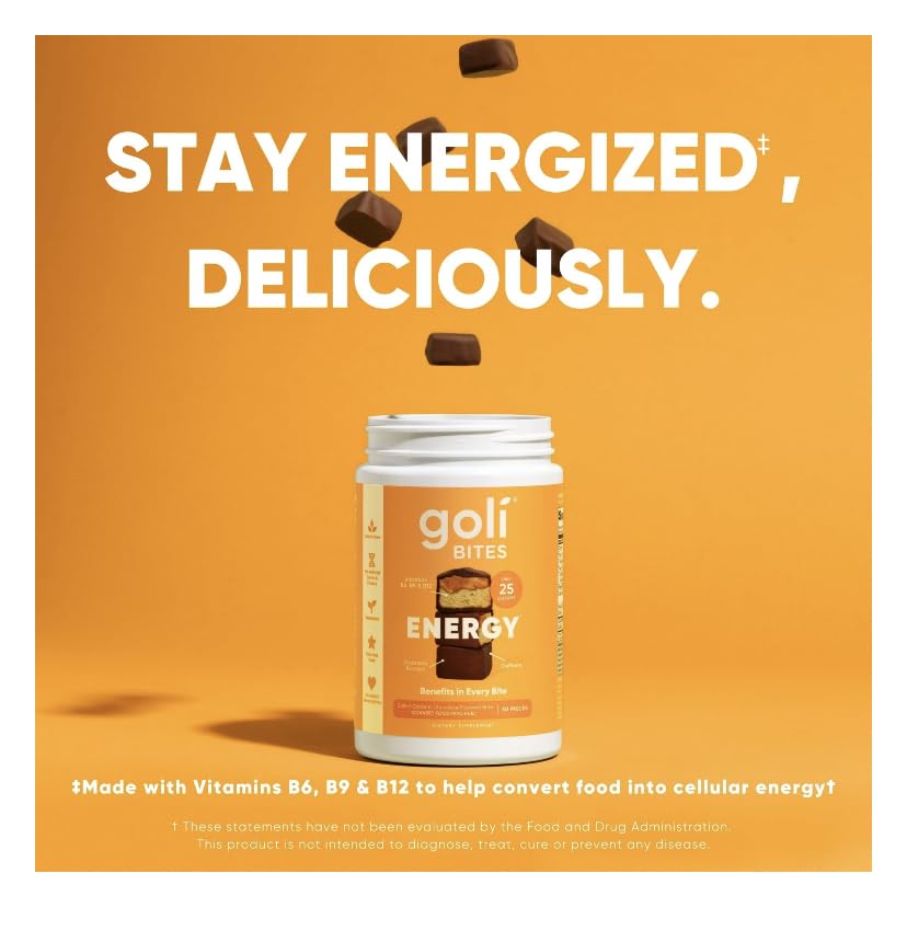 Goli Nutritional Supplement, Multi Vitamin Chewable Bites - 30 Count - Milk Chocolate Vanilla Cocoa Flavor 10+ Vitamins & Nutrients for Overall Health & Wellbeing, Immune, Nervous System Support