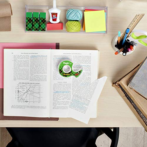 Scotch Tape Magic Tape, 19mm Wide x 25.4m, 8 Rolls, Office Tape
