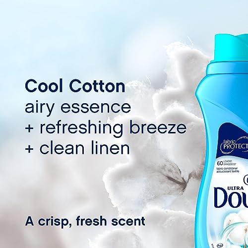 Downy Ultra Laundry Liquid Fabric Softener (Fabric Conditioner), Cool Cotton, 2.64L, 120 Loads