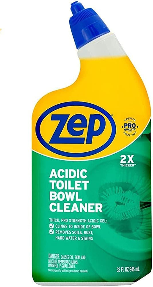 Zep Nettoyant acide pour cuvette de toilette, 946,2 g, blanc, vert d'hiver