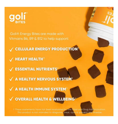 Goli Nutritional Supplement, Multi Vitamin Chewable Bites - 30 Count - Milk Chocolate Vanilla Cocoa Flavor 10+ Vitamins & Nutrients for Overall Health & Wellbeing, Immune, Nervous System Support