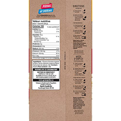 Quaker Maple & Brown Sugar Flavour Instant Oatmeal, 18 Packets, 774g