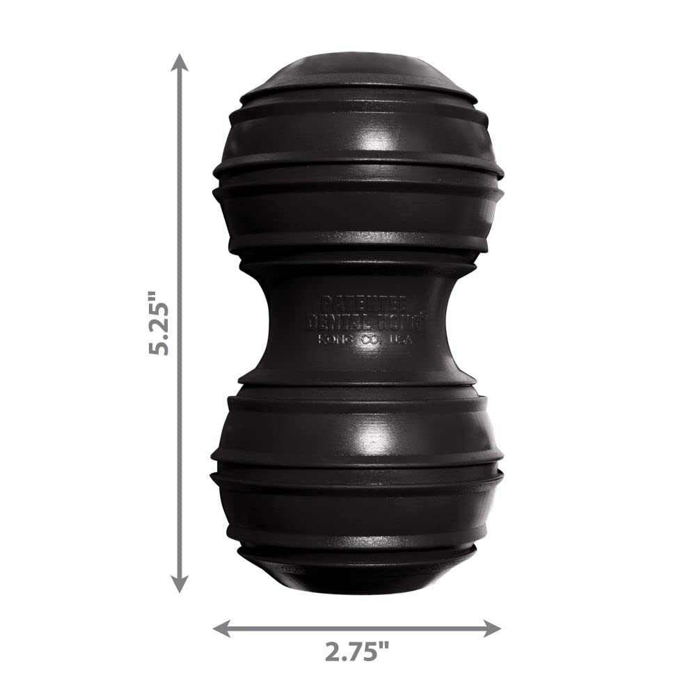 KONG Extreme Dental Dog Toy - for Dental Care - Stuffable Chew Toy - Provides Chewing Outlet - Cleans Teeth & Gums - Made Most Durable Natural Rubber - for Large Dogs