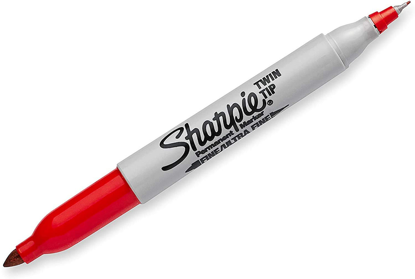 Sharpie Twin Tip Permanent Markers, Fine and Ultra Fine, Black, 2 Count