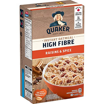 Quaker High Fibre Wild Berry Medley Instant Oatmeal, 8 Packets, 304g