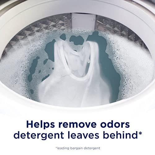 Downy Rinse & Refresh Laundry Odour Remover and Fabric Softener, Cool Cotton, Safe On All Fabrics, HE Compatible, 1.43L