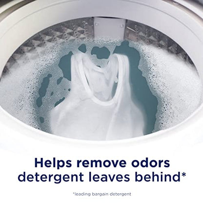 Downy Rinse & Refresh Laundry Odour Remover and Fabric Softener, Cool Cotton, Safe On All Fabrics, HE Compatible, 1.43L