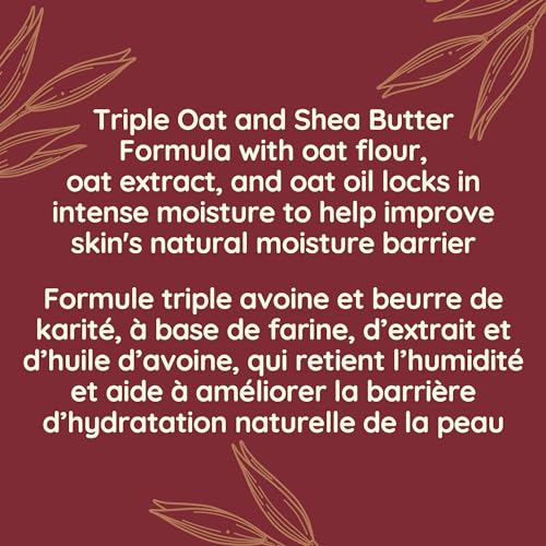 Aveeno Body Cream, Intense Relief and Moisture Repair for Dry and Itchy Skin, Unscented Moisturizer, 306 mL