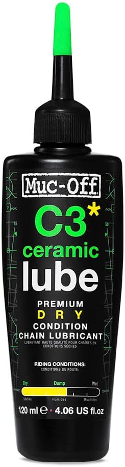 Muc-Off 872 C3 Dry Ceramic Lube, 120ml (En, Fr, ES, Green)