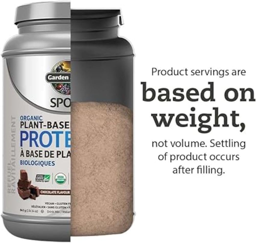 Garden of Life Sport Organic Plant Based Protein, Vanilla, 806g. Formulated with pea protein to help your body recover faster, build and repair muscle and fuel your metabolism along with Truly Clean multi-sourced plant based ingredients. 30g of Complete O