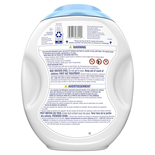 Tide PODS Free and Gentle Laundry Detergent Soap Pacs, HE Compatible and Coldwater Clean, 112 Count