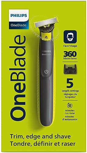 Philips OneBlade 360 Face & Body, Wet & Dry, Trim, Edge & Shave with the 5-in-1 Adjustable Comb and Body Comb, QP2834/20