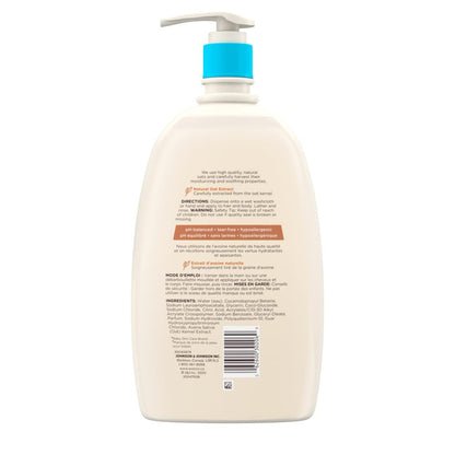 Aveeno Baby Daily Wash and Shampoo Baby’s Hair and Sensitive Skin Cleanser with Natural Oat - Paraben Free and Phthalate Free, Sulfates-free and Dye-free - 975 Milliliters