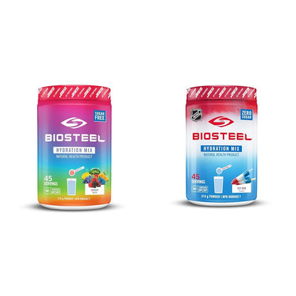 BioSteel Hydration Mix, Great Tasting Hydration with Zero Sugar, and No Artificial Flavours or Preservatives, Rainbow Twist Flavour, 20 Servings per Tub