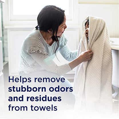 Downy Rinse & Refresh Laundry Odour Remover and Fabric Softener, Cool Cotton, Safe On All Fabrics, HE Compatible, 1.43L