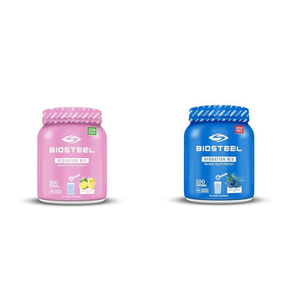 BioSteel Hydration Mix, Great Tasting Hydration with Zero Sugar, and No Artificial Flavours or Preservatives, Pink Lemonade Flavour, 100 Servings per Tub