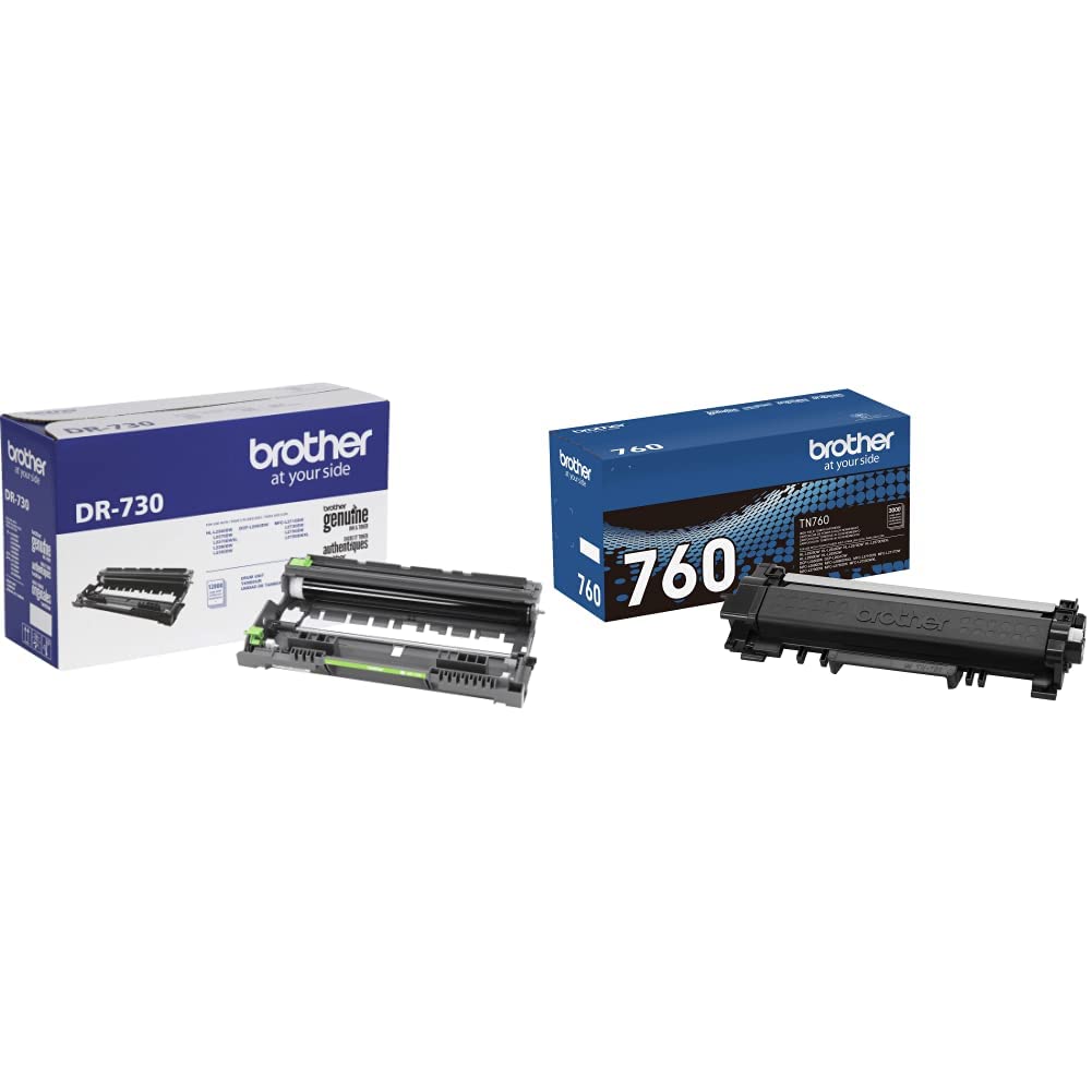 Brother Genuine Standard Yield Toner Cartridge, TN730, Replacement Black Toner, Page Yield Up To 1,200 Pages, Amazon Dash Replenishment Cartridge