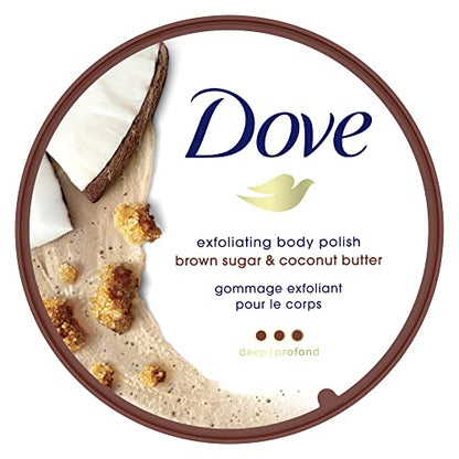 Dove Exfoliating Body Polish Scrub For Silky, Soft Skin Pomegranate and Shea Butter Body Scrub Exfoliates and Provides Lasting Nourishment 10.5 oz