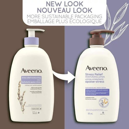 Aveeno Skin Relief Moisturizing Body Lotion With Natural Shea Butter & Triple Oat Complex, Unscented Moisturizer for Extra Dry, Itchy or Sensitive Skin, Fragrance Free, 975mL