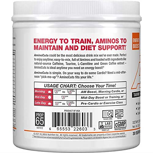 ALLMAX Nutrition ACUTS, Amino-Charged Energy Drink, Arctic Orange, 7.4 oz (210 g)