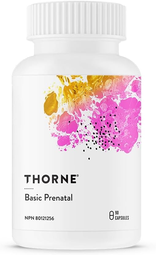 Thorne Basic Prenatal - Folate Multivitamin for Pregnant and Lactating Women - 90 Capsules - 30 Servings