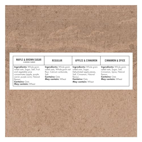 Quaker Maple & Brown Sugar Flavour Instant Oatmeal, 18 Packets, 774g