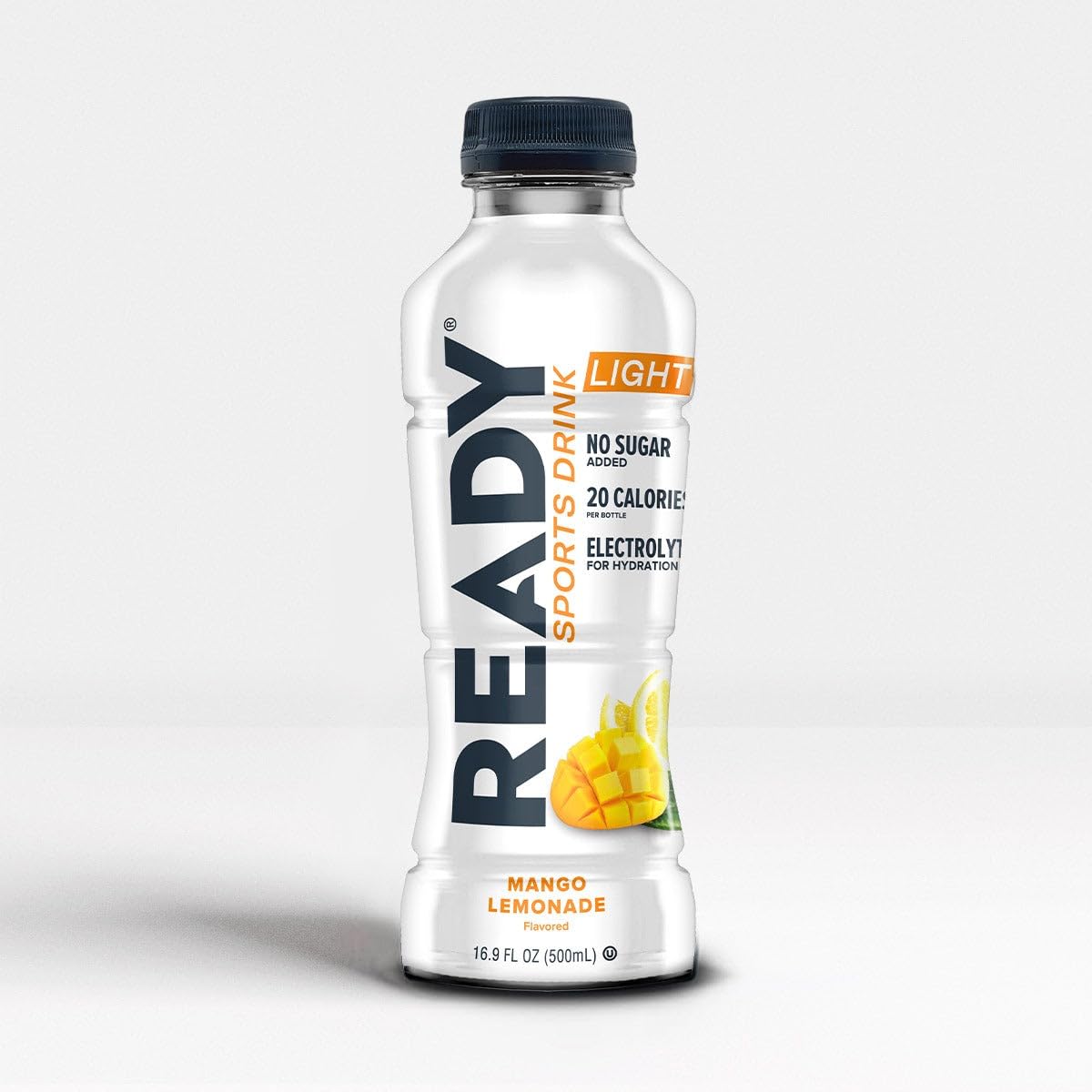 Ready® Sports Drink Light, Low Calories, No Added Sugars, Real Food Carb Source for Energy, Four Electrolytes for Hydration, Super Fruits, B Vitamins, 16.9 Fluid Ounces, 12 Pack (16.9 oz, Watermelon Lemonade)