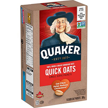 Quaker Regular Instant Oatmeal, 10 Packets, 280g