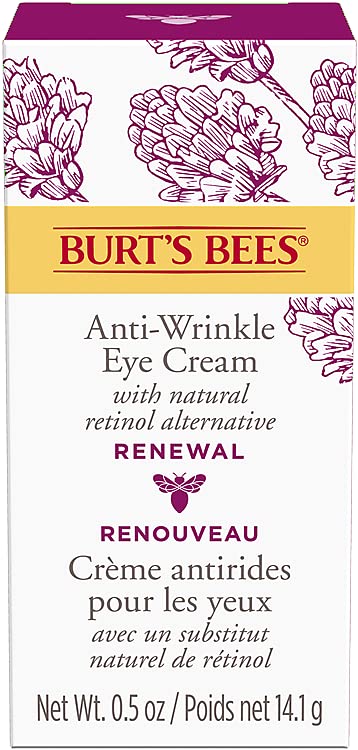 Burt's Bees® Face Cream, Renewal Anti-Wrinkle Moisturizing Face Cream, Holiday Gift, with Bakuchiol Natural Retinol Alternative, 51 g