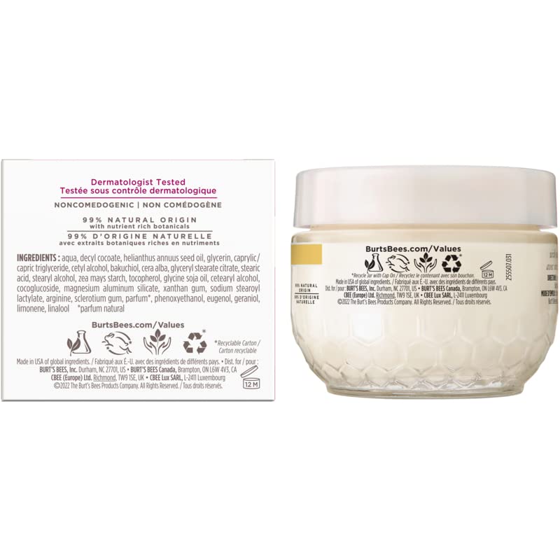 Burt's Bees® Face Cream, Renewal Anti-Wrinkle Moisturizing Face Cream, Holiday Gift, with Bakuchiol Natural Retinol Alternative, 51 g
