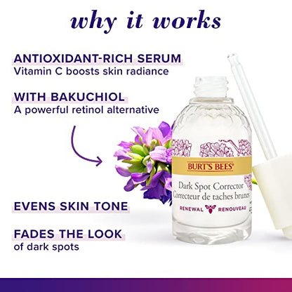 Burt's Bees® Face Cream, Renewal Anti-Wrinkle Moisturizing Face Cream, Holiday Gift, with Bakuchiol Natural Retinol Alternative, 51 g